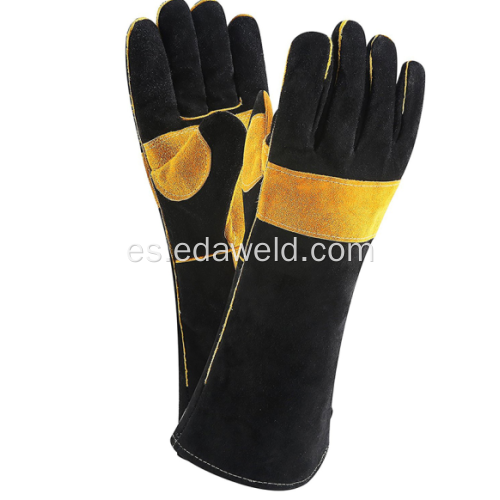 Guantes de soldadura de 15 pulgadas de cuero